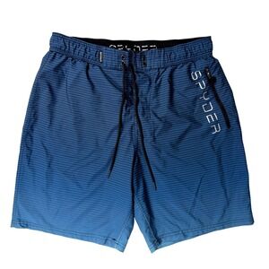 Spyder Men's Blue Striped Board Shorts Swim Trunks Size XL TG Style S620604